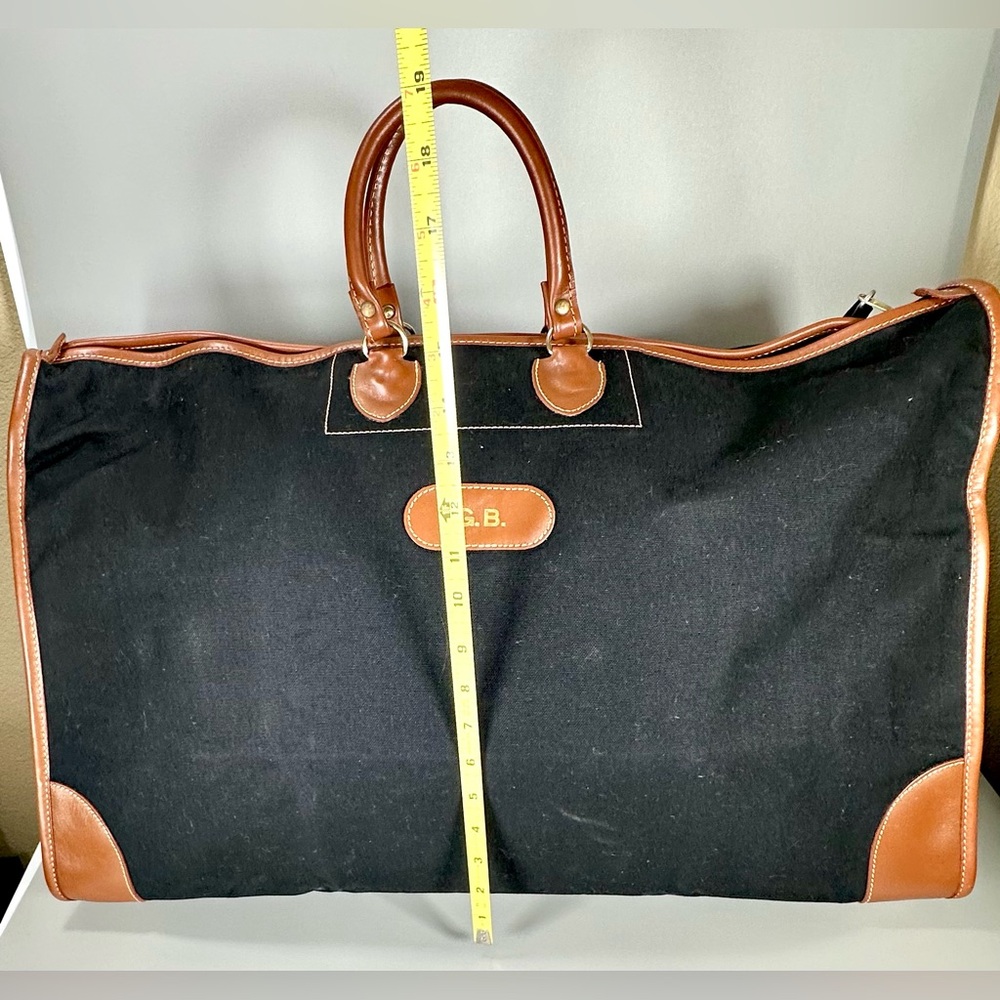 T. Anthony Elegant Leather Weekender Duffle Travel Canvas  Bag UNISEX - Picture 6 of 11